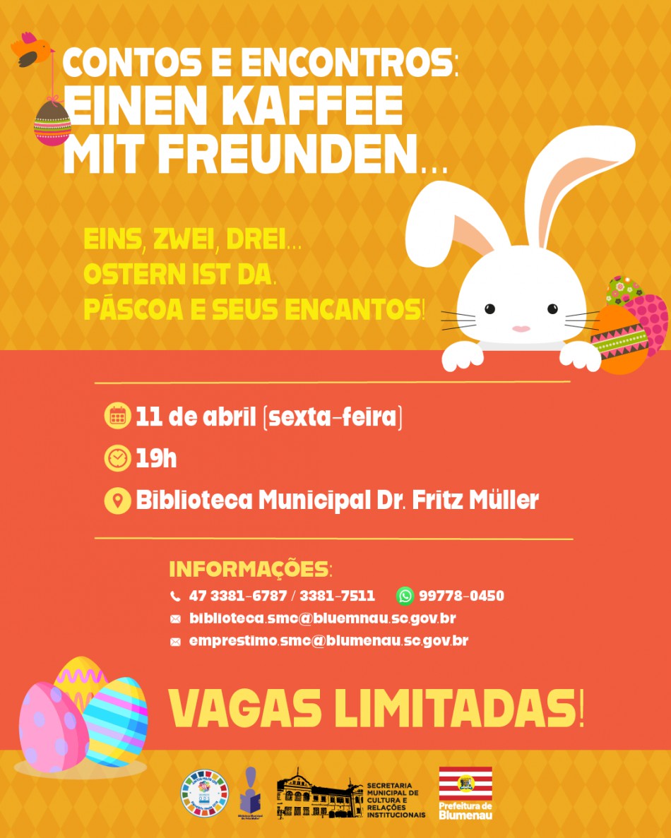 Contos e Encontros revivem os encantos da Páscoa neste mês de abril