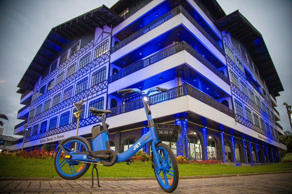 Bicicletas elétricas para locação chegam a Blumenau