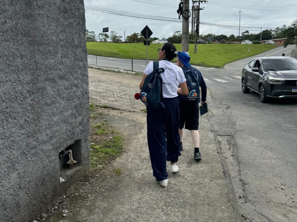 Mutirão dos agentes comunitários segue na região do Badenfurt nos dias 8 e 22