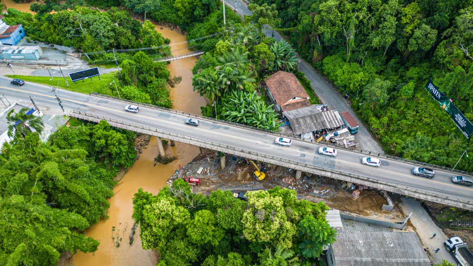Obras do Corredor Norte iniciam com reforma e ampliação da Ponte Santa Catarina