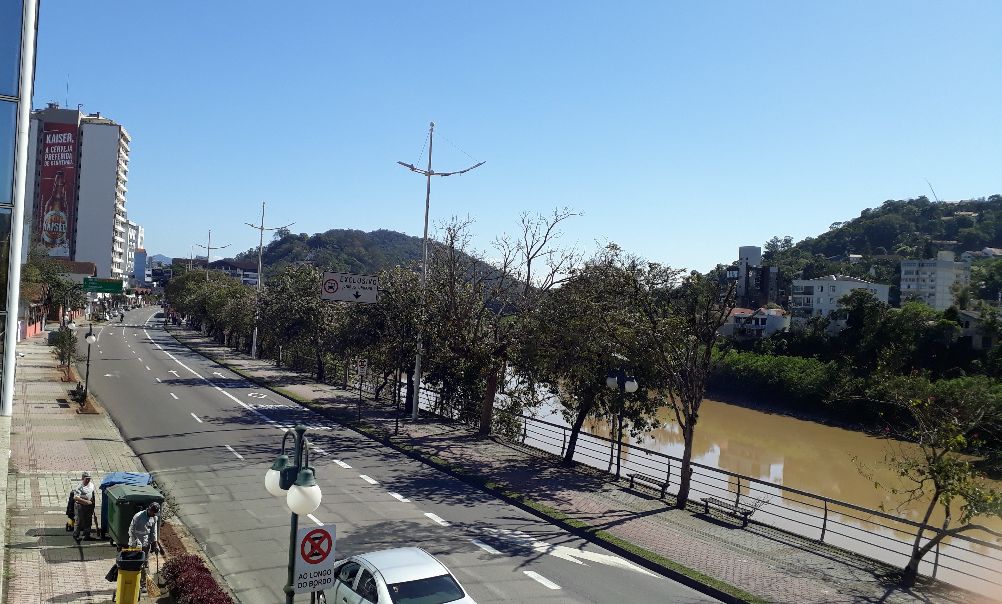 Previsão do tempo para o Vale do Itajaí em Blumenau, final de semana.