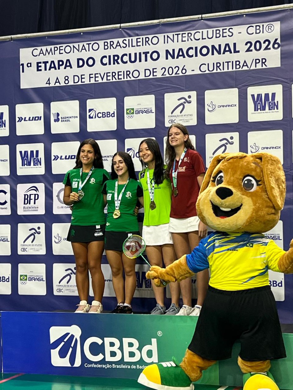Badminton de Blumenau conquista duas medalhas de bronze no Campeonato Brasileiro Interclubes