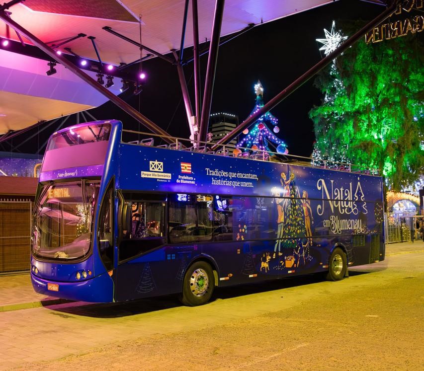Último passeio panorâmico temático com o By Bus Blumenau será adiado para esta sexta-feira 3