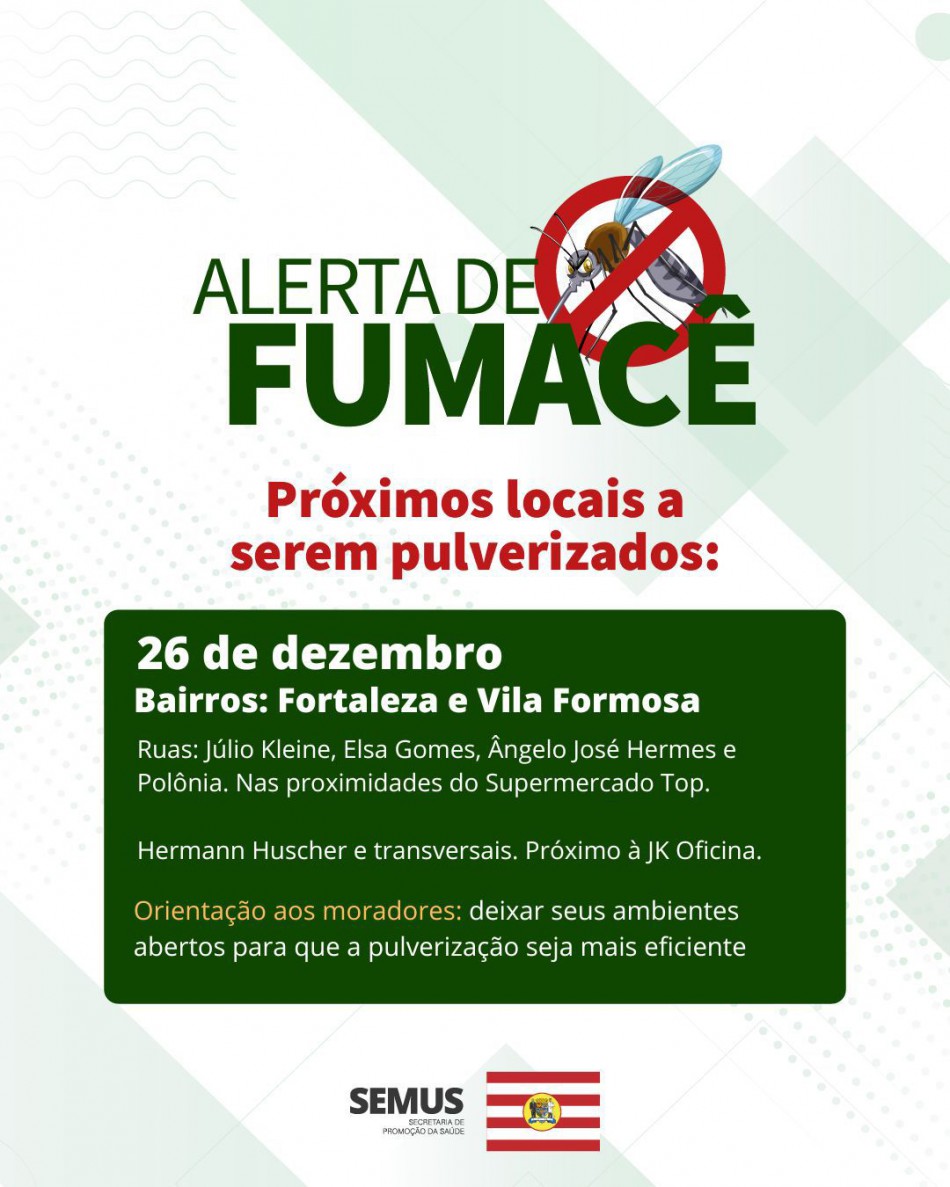 Combate à dengue alerta de fumacê (26-12)