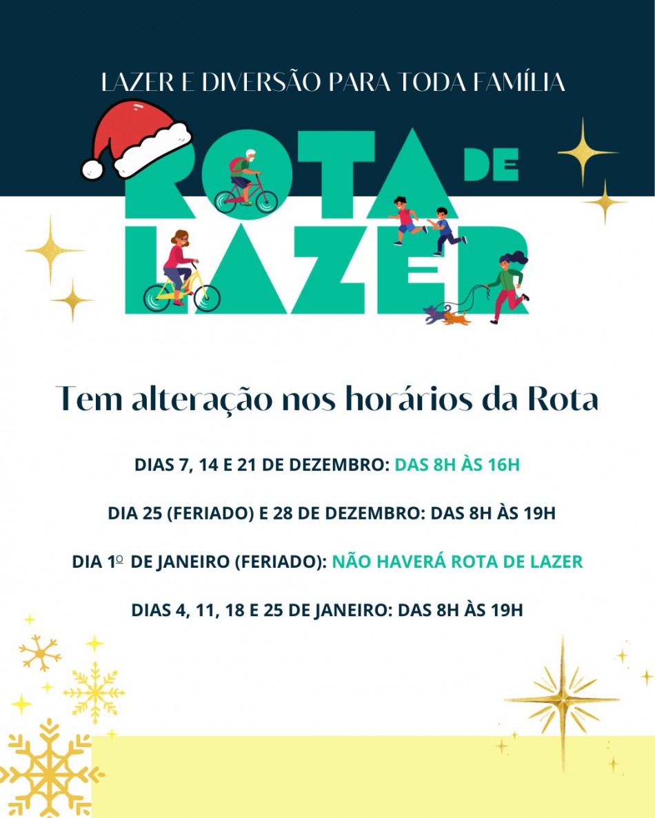 Blumenau define calendário da Rota de Lazer para dezembro e janeiro