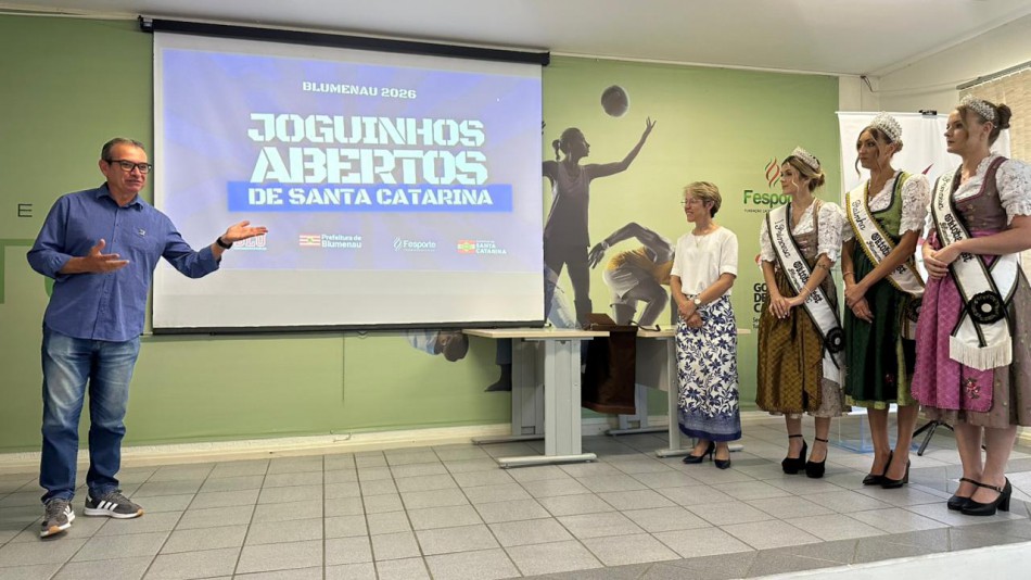 Blumenau é confirmada como sede dos Joguinhos Abertos de Santa Catarina