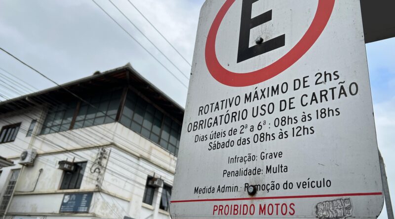 Município encaminha projeto que altera lei do estacionamento rotativo em Gaspar.