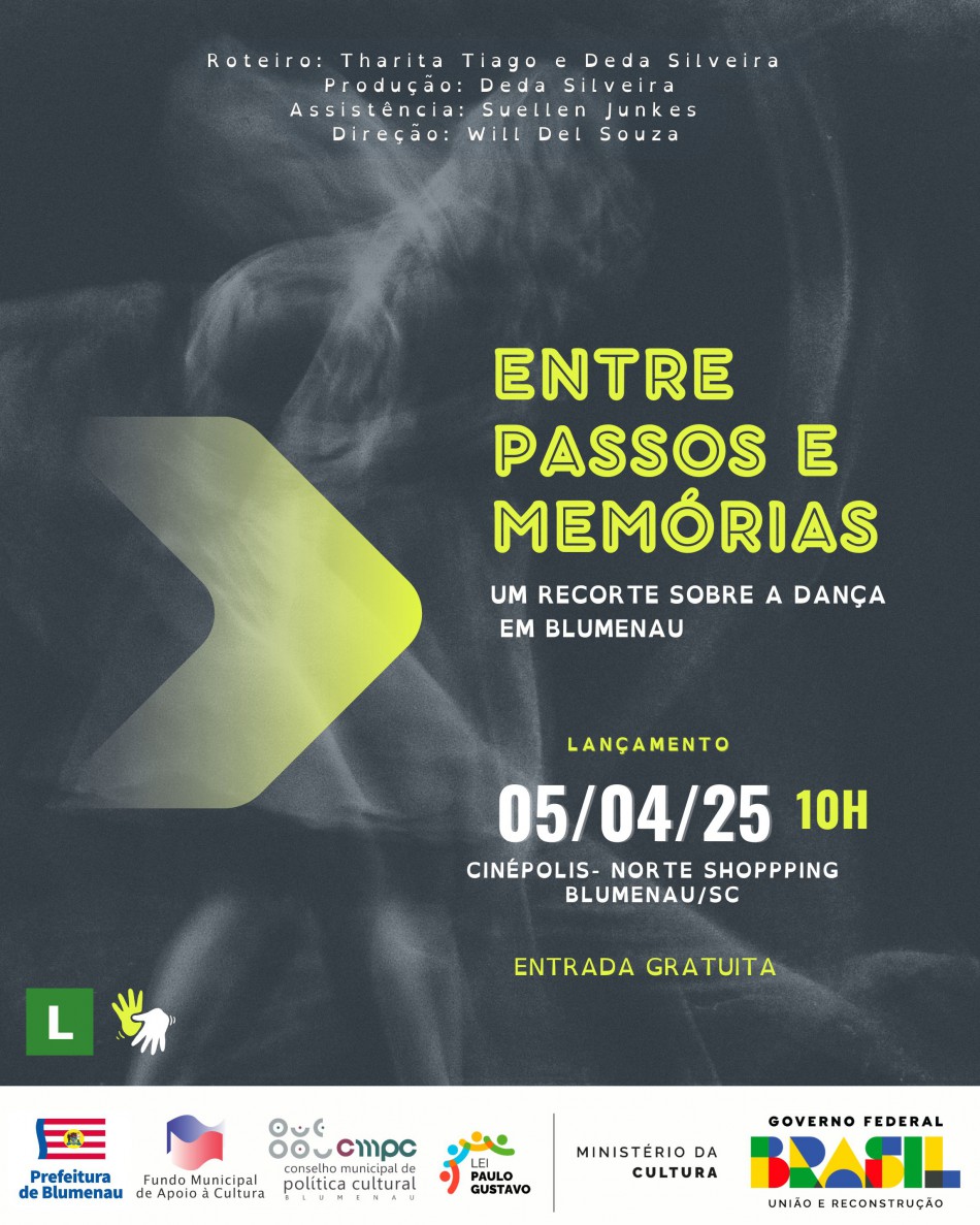 Documentário que registra história da dança em Blumenau será apresentado no sábado, dia 5